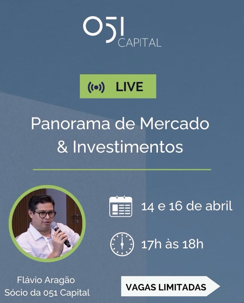 Fala Pessoal. Hoje e quinta feira vou ta fazendo um bate papo de mercado e tirando duvidas.

Falarei um pouco da minha visão Brasil economia e politica. O que temos olhado de teses e ativos e vou ta tirando duvida e respondendo perguntas.

Aqui a ideia é papo aberto
Mesmo, eu e