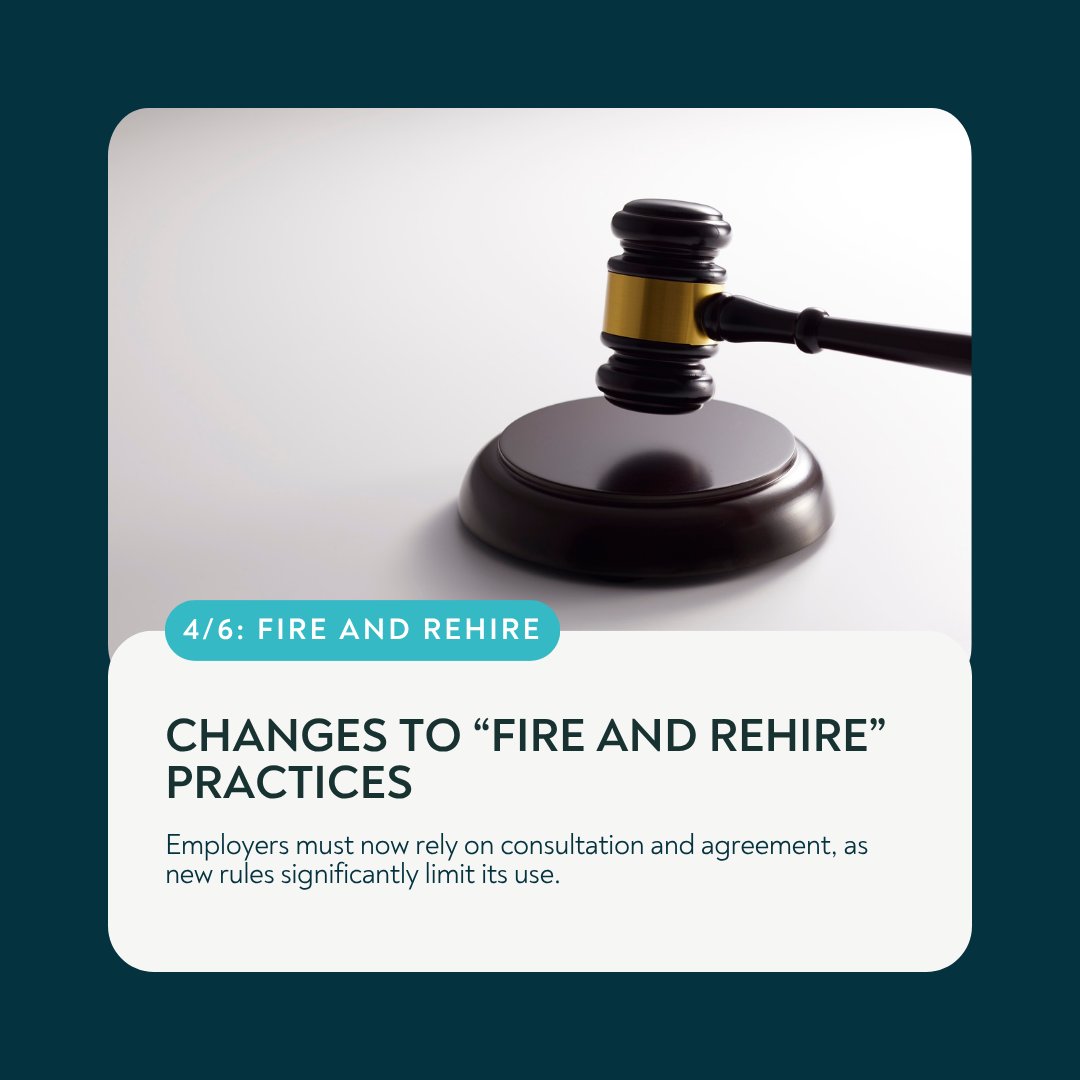 BondLegal's tweet photo. Are you aware of how the Employment Rights Act changes “fire and rehire” practices?

Dismissing employees to re-engage them on new terms is now automatically unfair in most cases, except where a business is in serious financial difficulty as a going concern.

Contact us! https://t.co/9Zmo0NE3mX