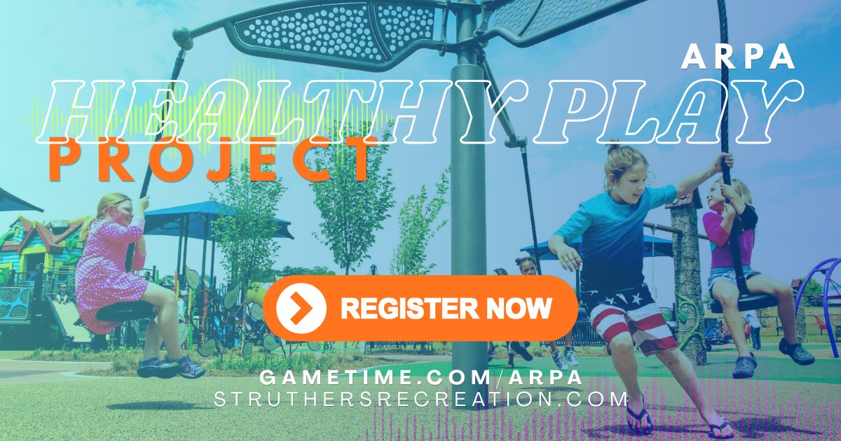 Free CEUs. Funding opportunities. Research that wins buy-in.

Join us for the ARPA Healthy Play Project with Struthers Rec, ARPA, GameTime &amp; PlayCore (May 5, 6, 7 &amp; 12). Get tools to build better play spaces + learn about matching funding.

Register hubs.li/Q04bXRtR0