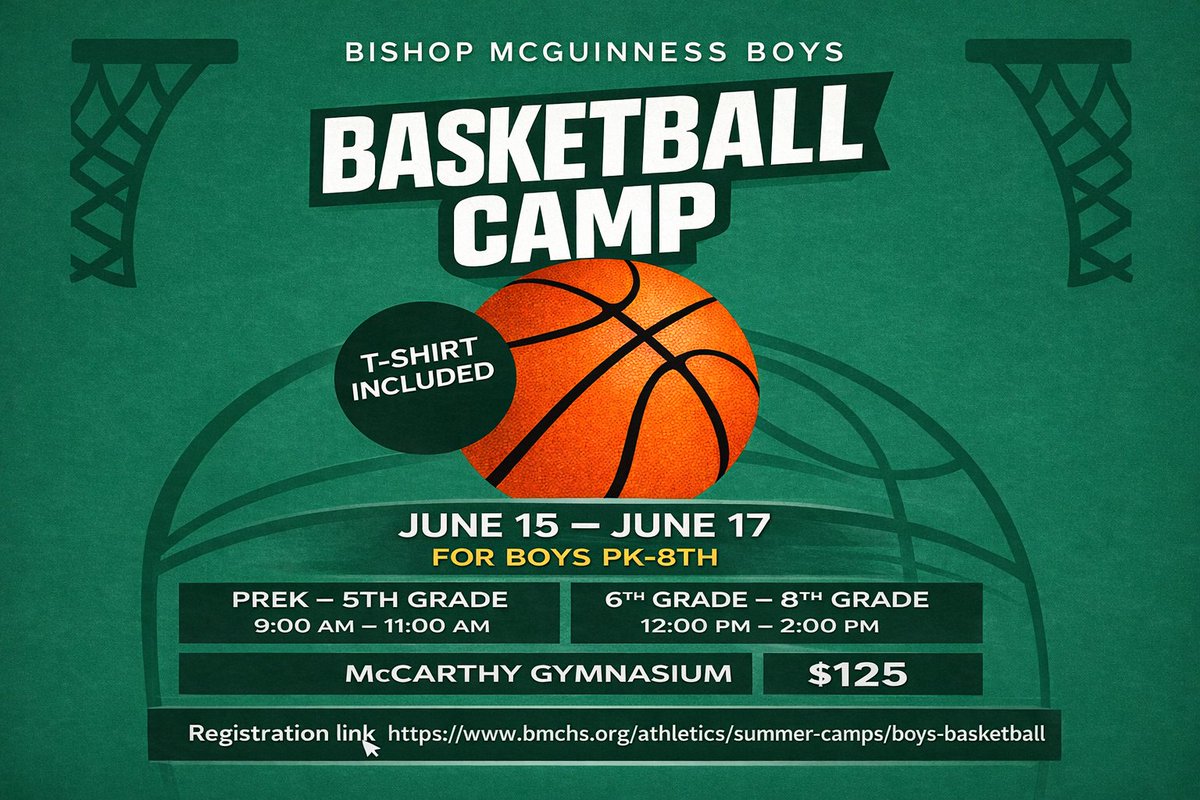 BMCHSHoops's tweet photo. Summer Basketball Camp will be here before you know it! Sign up at the link below 👇🏽 ☘️☘️☘️

https://t.co/CxUi45Smni https://t.co/RG1omfzgJD