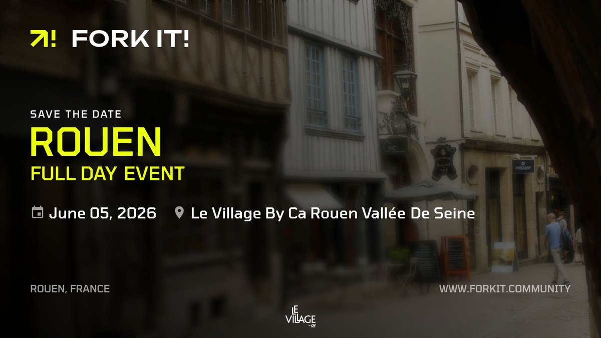 ReactAdvanced's tweet image. AI, modern frameworks, and scalable apps - all in one place 🚀

Join our partner’s event by @ForkitCommunity in Rouen 🇫🇷 for a full day of tech talks, insights, and networking with passionate developers.

 #ForkIt2026 #TechCommunity #Rouen