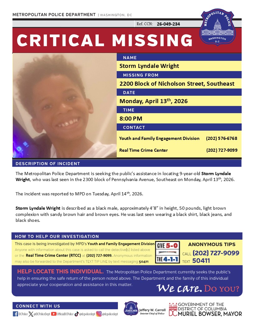 DC Police Department tweet media