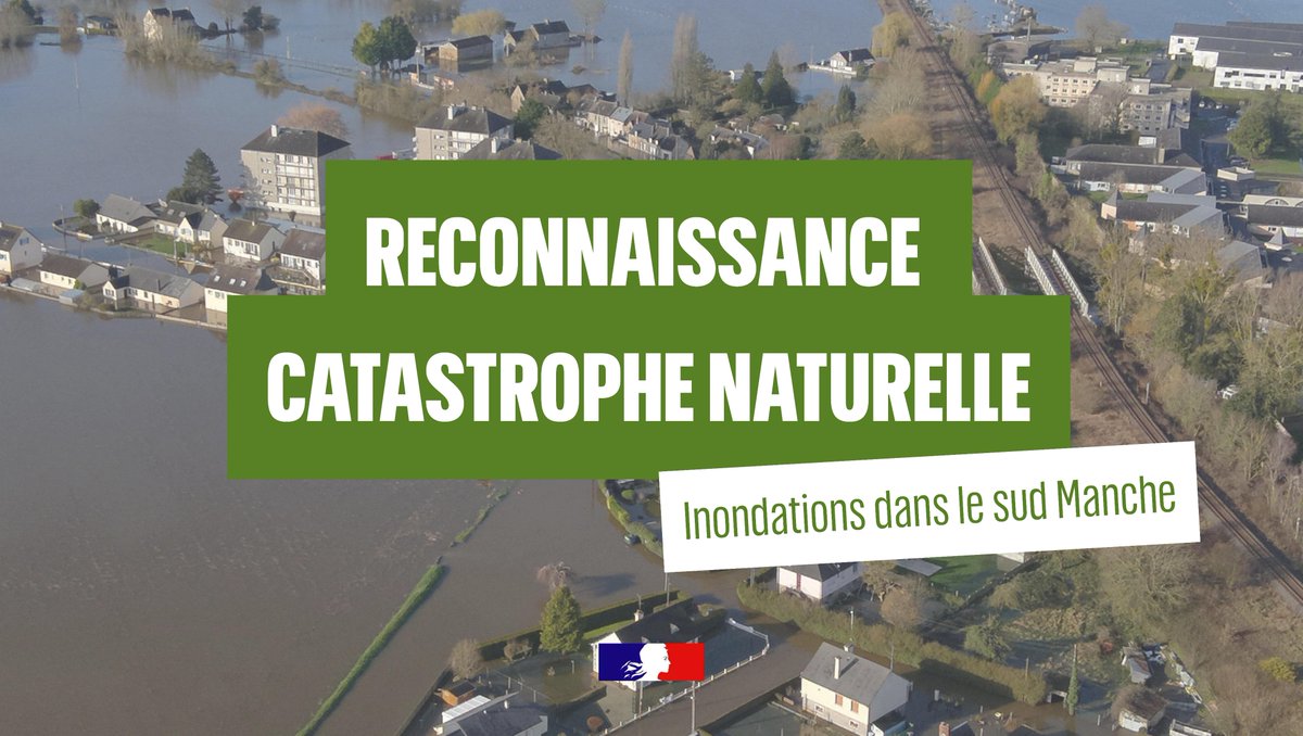 Image de Préfet de la Manche - 🚨 Catastrophe naturelle reconnue dans le sud-Manche
Suite aux inondations survenues entre le 19 et
