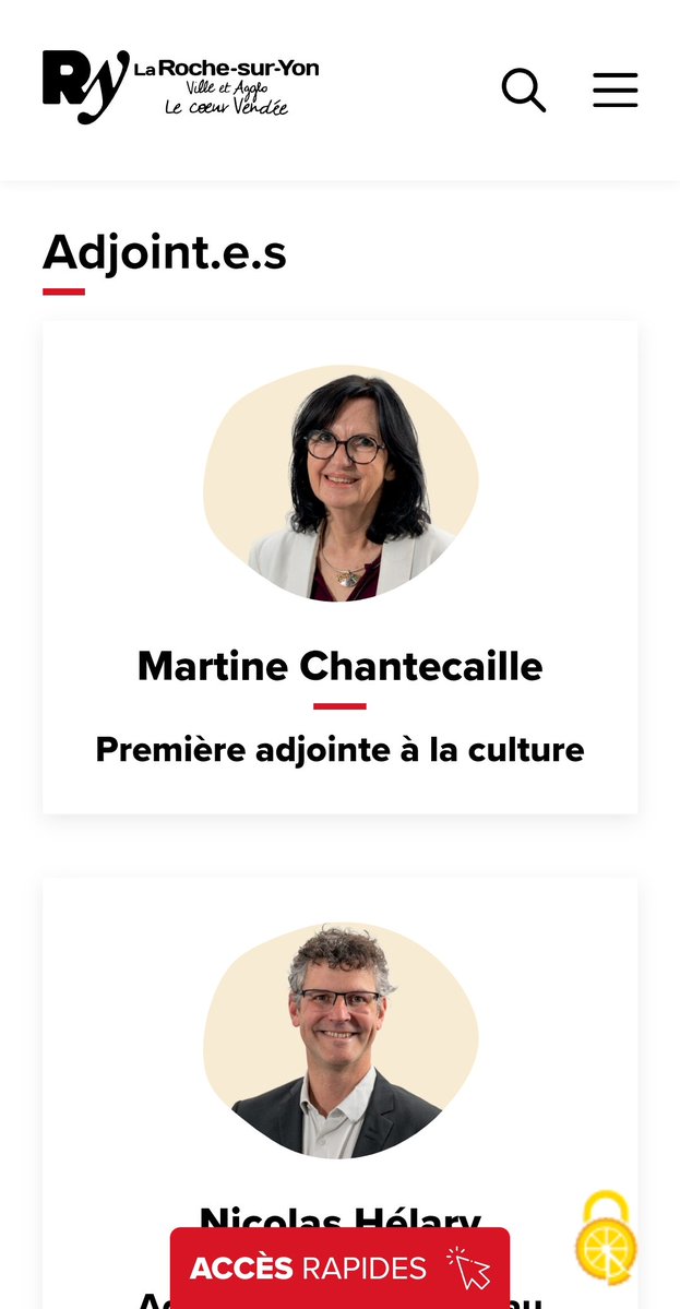 Freddy_Roy's tweet image. À La Roche-sur-Yon, à peine arrivés, déjà un premier marqueur : “Adjoint.e.s” sur le site web officiel.
Les Yonnais attendent des réponses concrètes, la gauche yonnaise mairie ajuste la ponctuation.
Priorités ? #Municipales2026 #Vendée #CollTerr
