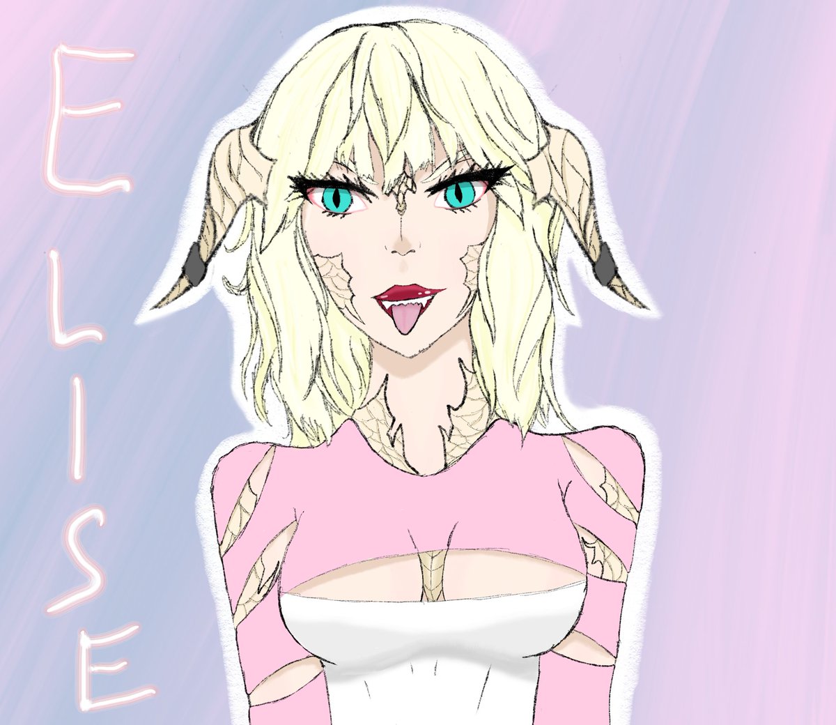 SillyRosemarie's tweet photo. Art of gf oc. 
#ffxiv #finalfantasyxiv #ffxivoc #ocart #digitalart #ffxivart #ff #finalfantasy #raen #ffxivaura https://t.co/8D0VTuV988