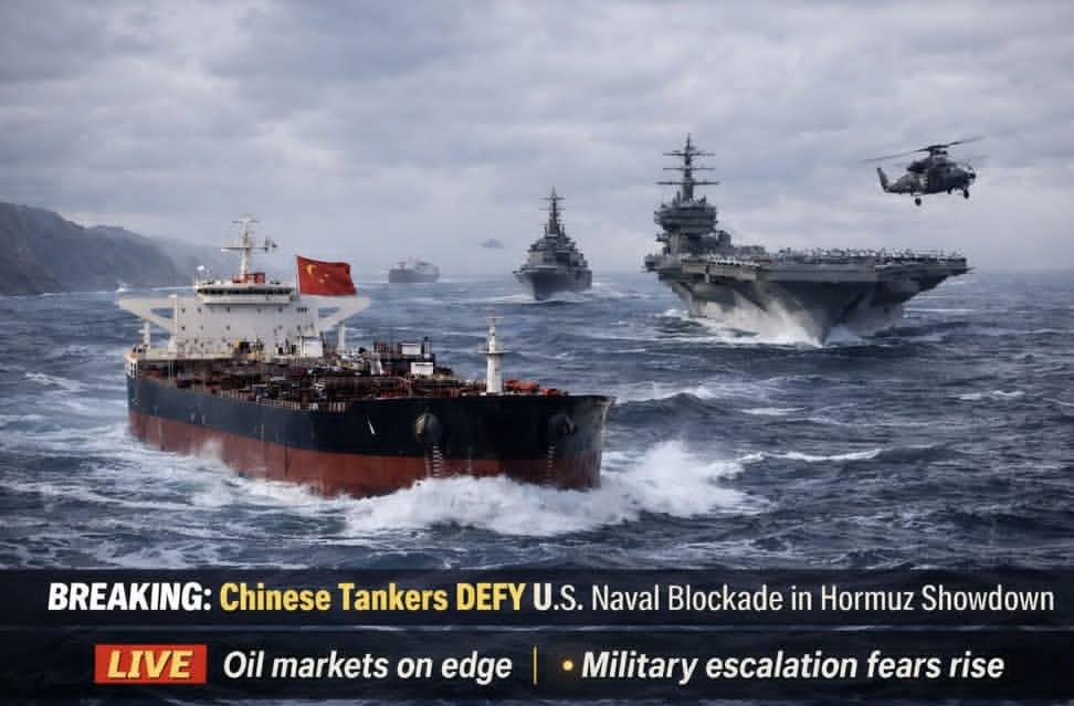 Rizvana_Raza's tweet image. 🚨 BREAKING: 🇨🇳🇺🇸 Chinese oil tankers push through the Strait of Hormuz despite the U.S. blockade, calling the move unlawful and unjustified.
#China #República #GaribanEmekliSeçimeHazır