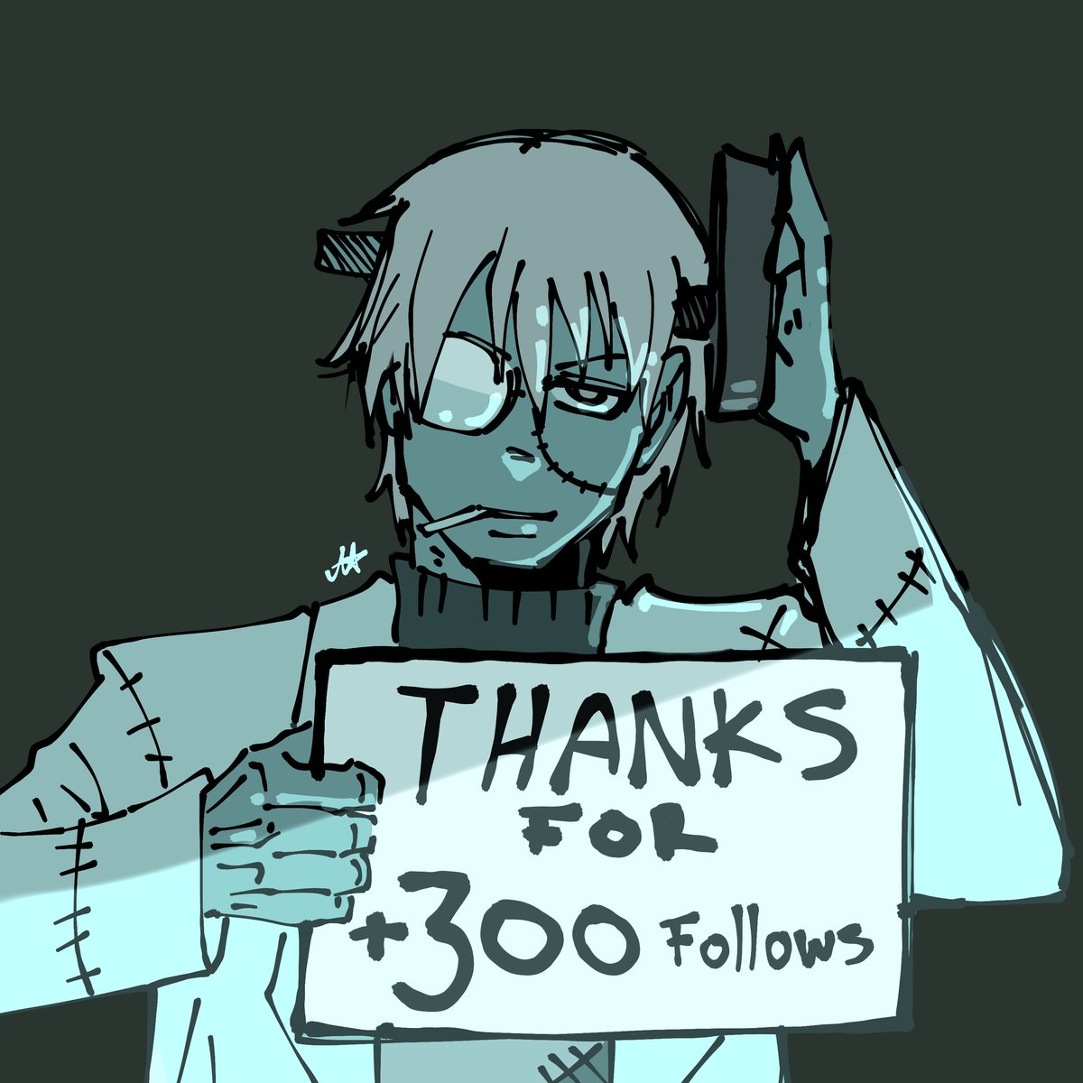 Thanks for 300+ follows! We are growing so fast! Thank you for all the love and support on my recent art. Let's keep going!
#SoulEater