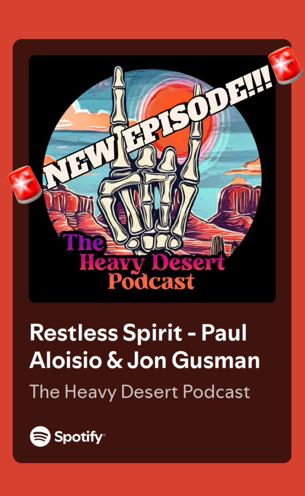 heavydesertpod's tweet photo. 🚨NEW EPISODE!🚨Paul &amp; Jon of Restless Spirit join the show to talk about their upcoming self-titled album, due out May 8th via @magnetic_eye, their upcoming tour with @GOZU666 and much more! Tune in &amp; subscribe!

Apple: https://t.co/qcDBMsU77L

Spotify: https://t.co/qcfImznaY5 https://t.co/U2DrkX20Vy