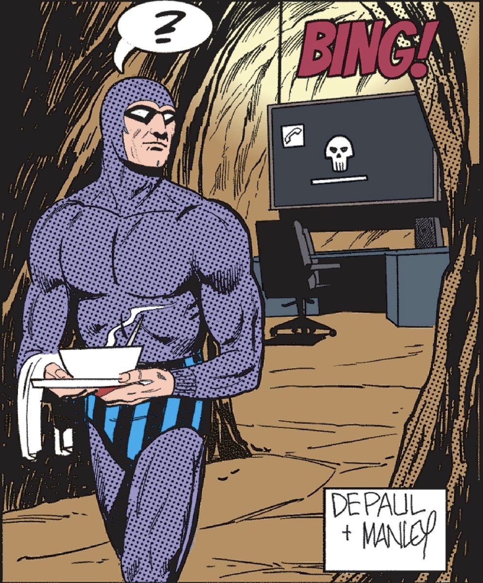 ThePhantomComic's tweet photo. Relaxing in the skull cave π #ThePhantomComics https://t.co/GucLVLM2yf
