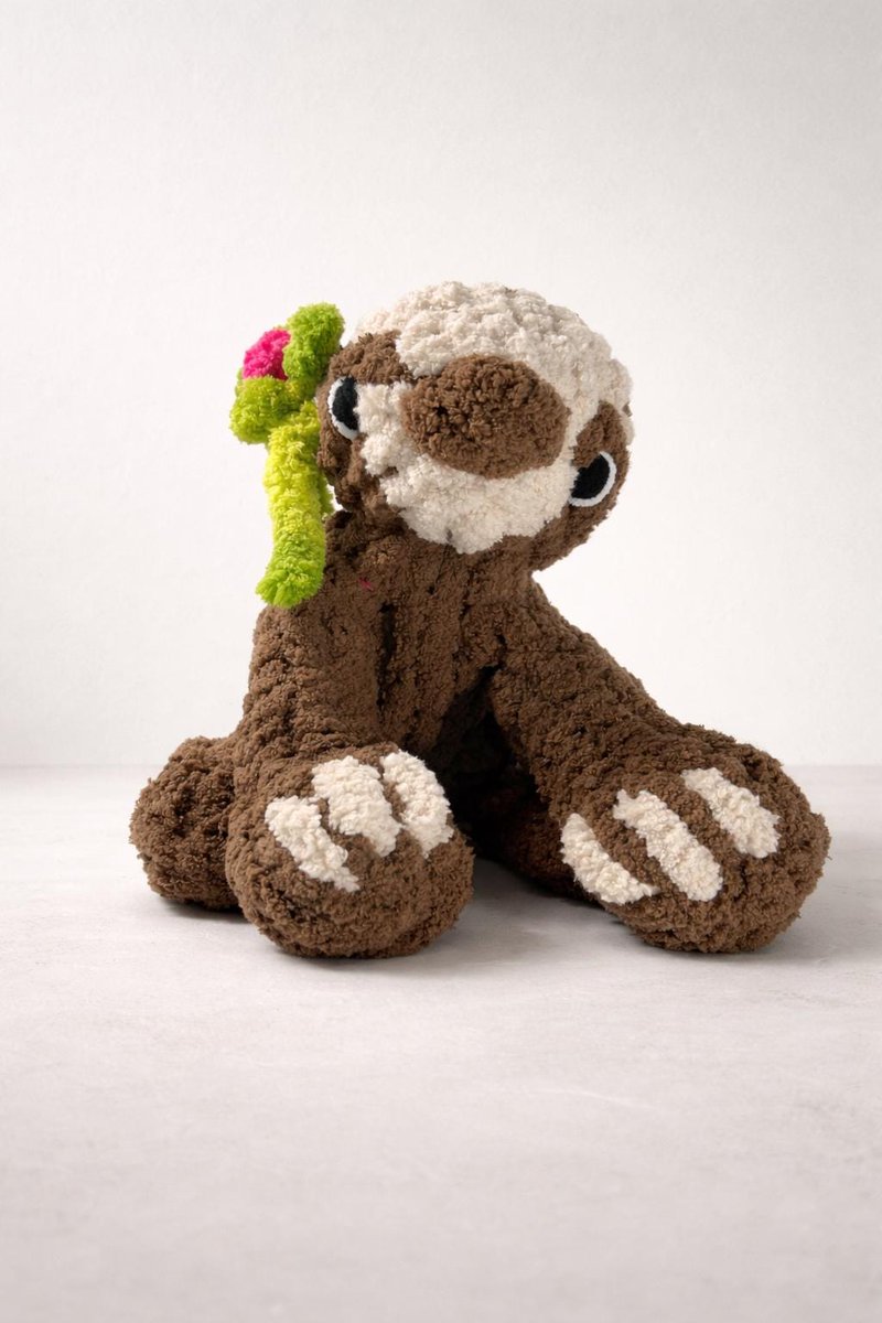 ShabVintiqueFwr's tweet photo. Snuggle up with our Hand Knit Sloth Stuffed Animal! 🦥 Add cozy vibes to any room—perfect for hugs or gifting. Tap to shop: https://t.co/2cwXBeJ0hZ #birthdaygift #giftsforkids #snuggler #plushie #baby https://t.co/wbAiUGgXKK