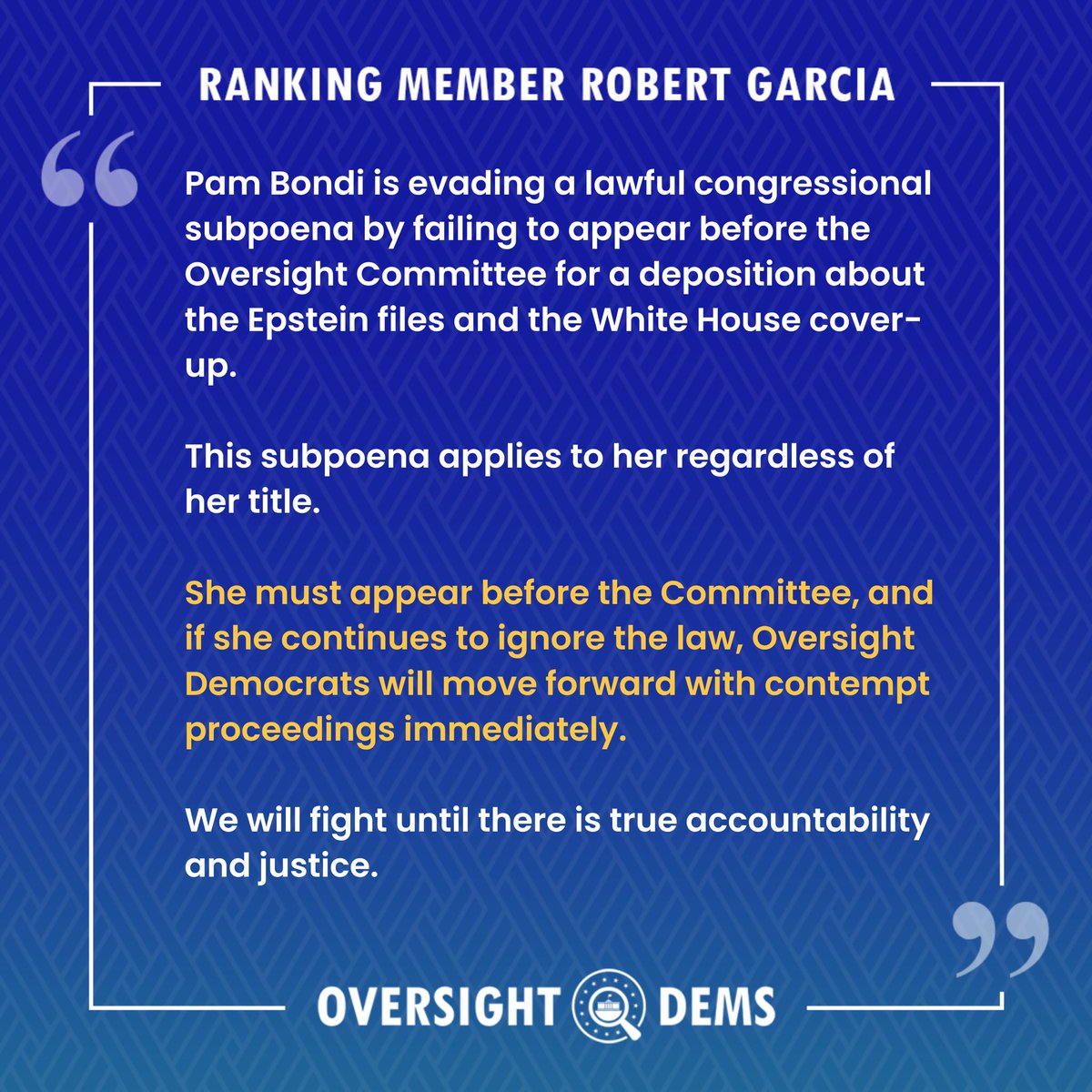 Oversight Dems tweet media