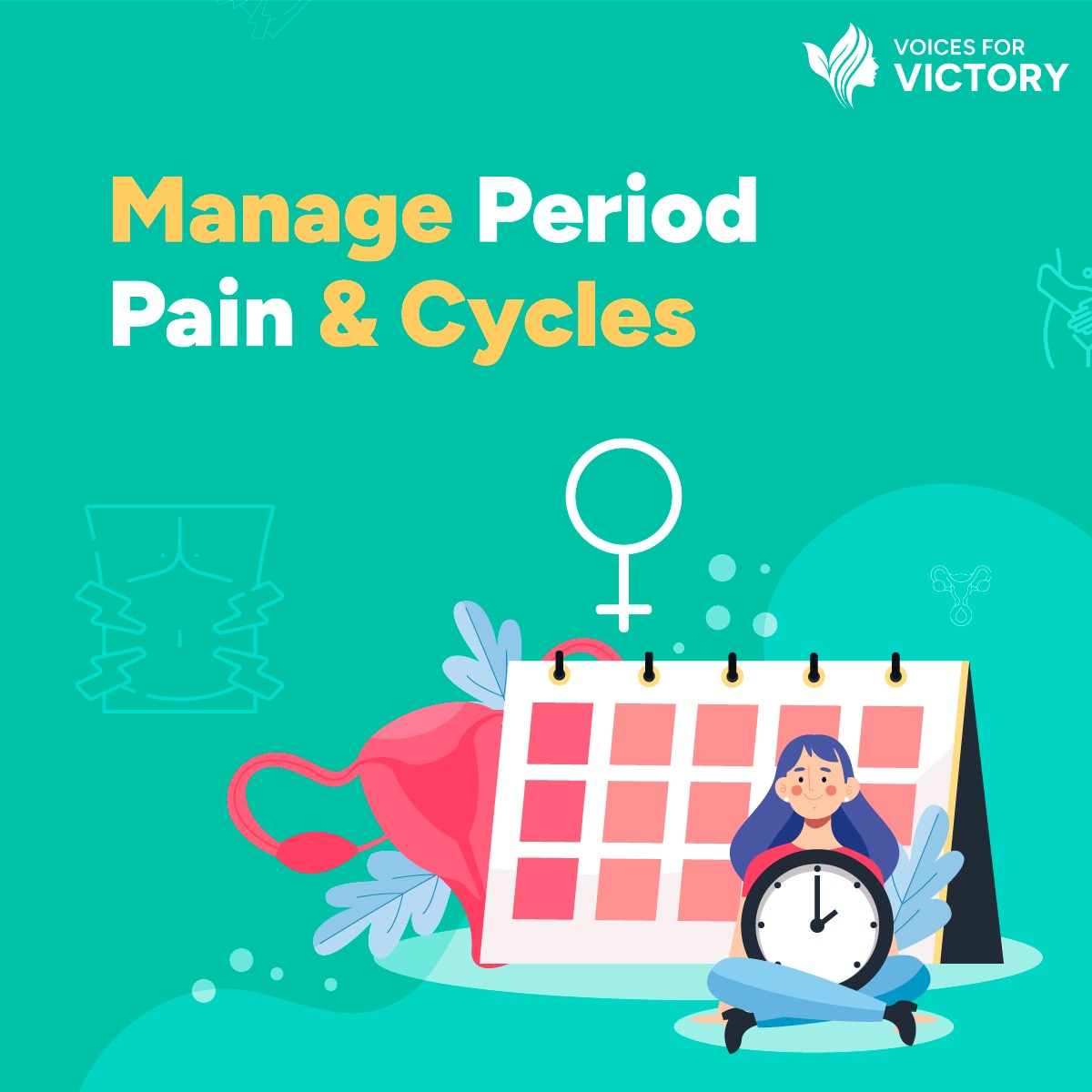 Voices4_Victory's tweet photo. Period pain &amp; irregular cycles can disrupt daily life—but they’re manageable 💙
Simple lifestyle changes &amp; the right care can make a big difference.
🔗https://t.co/fGn1IDY8LQ

#MenstrualHealth #PeriodCare #WomenHealth #WellnessJourney https://t.co/ea6rqmWQ4f