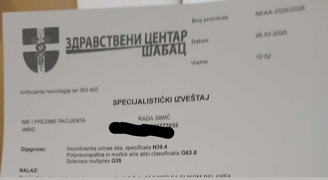 Molim sve koji su u mogućnosti da mi pomognete da nastavim lečenje 1016 na 3030.Hvala unapred ❤️