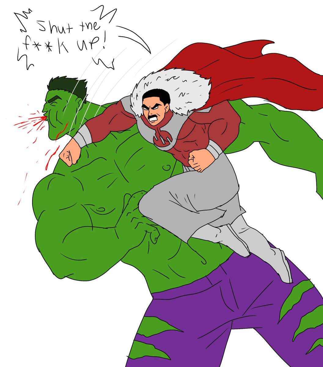 DontavionW98288's tweet image. Hulk vs Thragg 
#invincible #thragg #hulk