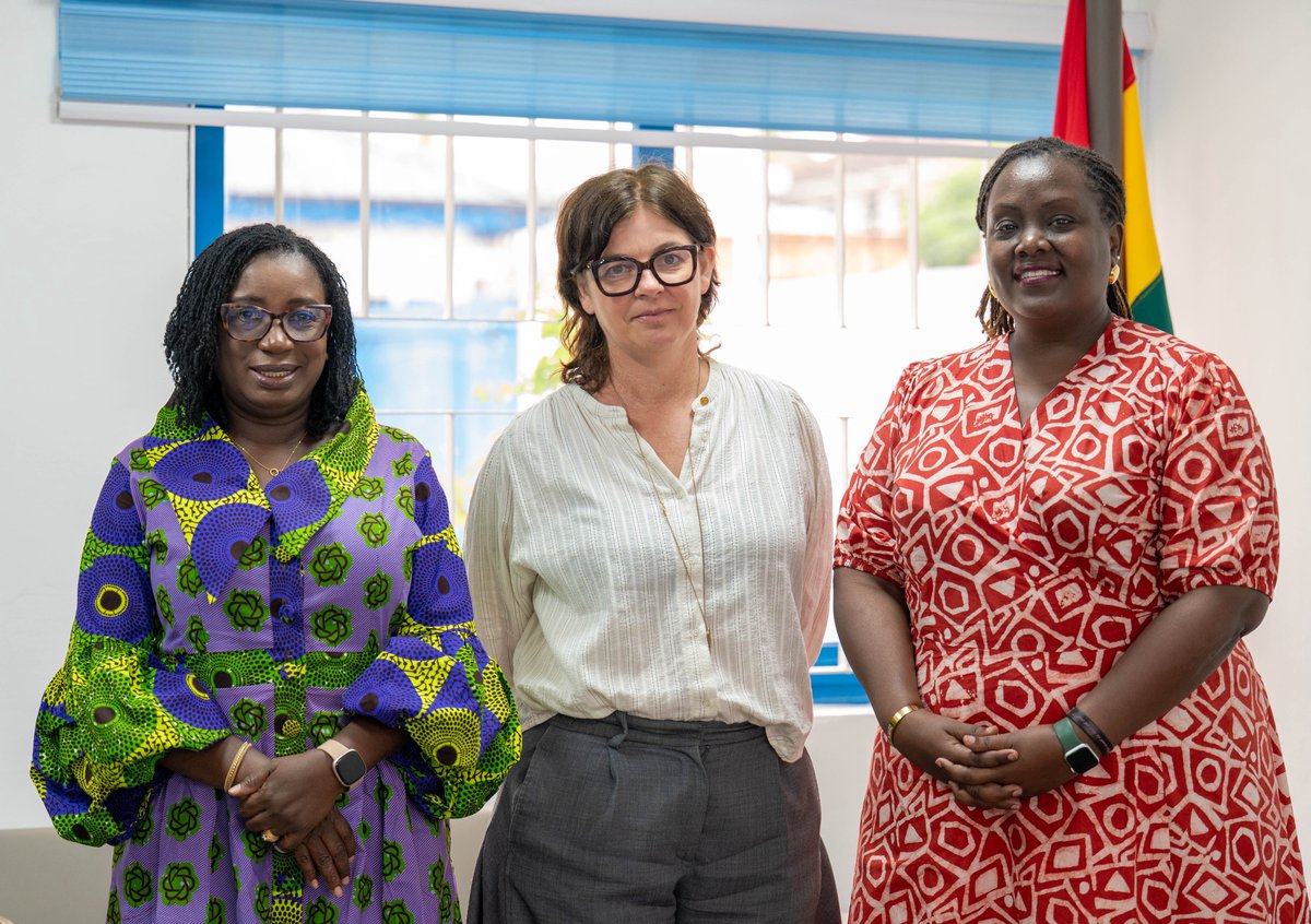 WHOGhana's tweet photo. The Wastewater &amp; Environmental Surveillance Conference Ghana 2026 kicks off today.

Ahead of the conference, Kate Medlicott from @WHO paid a courtesy visit to @BrakaFiona.

She will deliver a keynote address, highlighting the essence of wastewater and environmental surveillance. https://t.co/hbyoNO9Frj