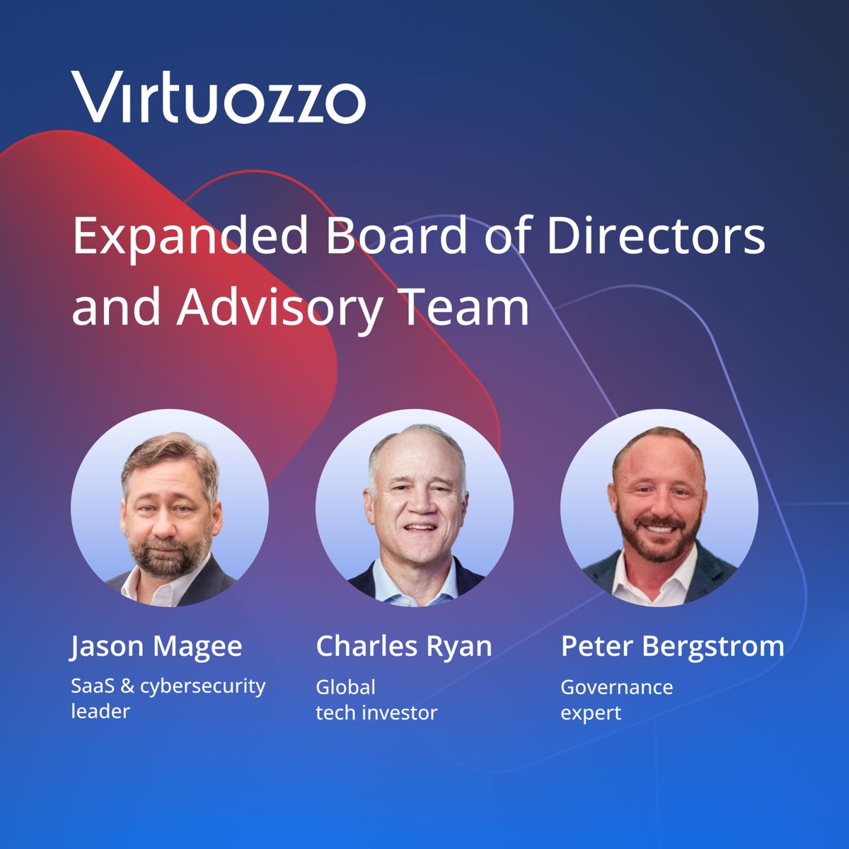 VirtuozzoInc's tweet image. 🚀 Expanding our Board as we enter next growth phase.

Welcome Jason Magee, Charles Ryan &amp;amp; Peter Bergstrom—expertise in cybersecurity, scaling &amp;amp; governance.
Unifying our cloud platform to accelerate global growth.
Read all here 👉🏻virtuozzo.com/company/blog/e…

#CSP #MSP #SaaS #Growth
