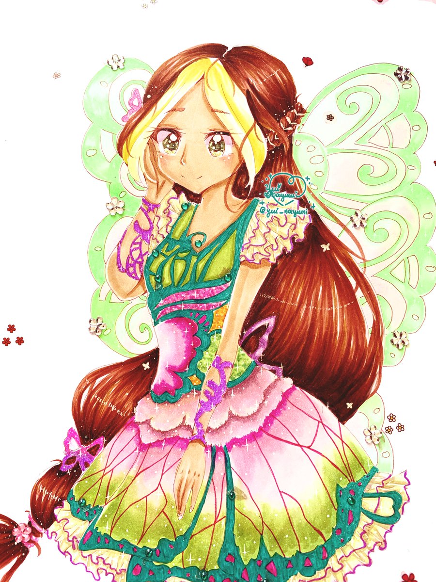 yui_nayumi's tweet image. 🌺Flora ♡ Winx Club🌺
I love this drawing, I used so many glittery pens but they don't show up on the scan...

⋮ #Winx ⋮ #art ⋮