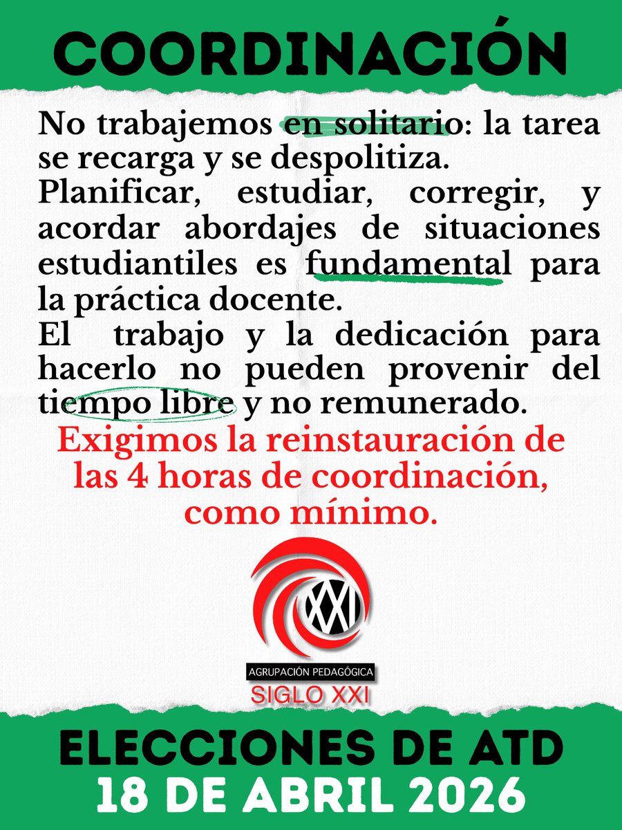 ...han quedado más que demostrados. Un colectivo independiente de cualquier compromiso político-partidario.

El sábado 18 de abril podés votarnos con confianza. No lo dudes.

Por una Educación Pública estatal, autónoma y cogobernada.

A nivel nacional, somos la lista 202.
(2/3)