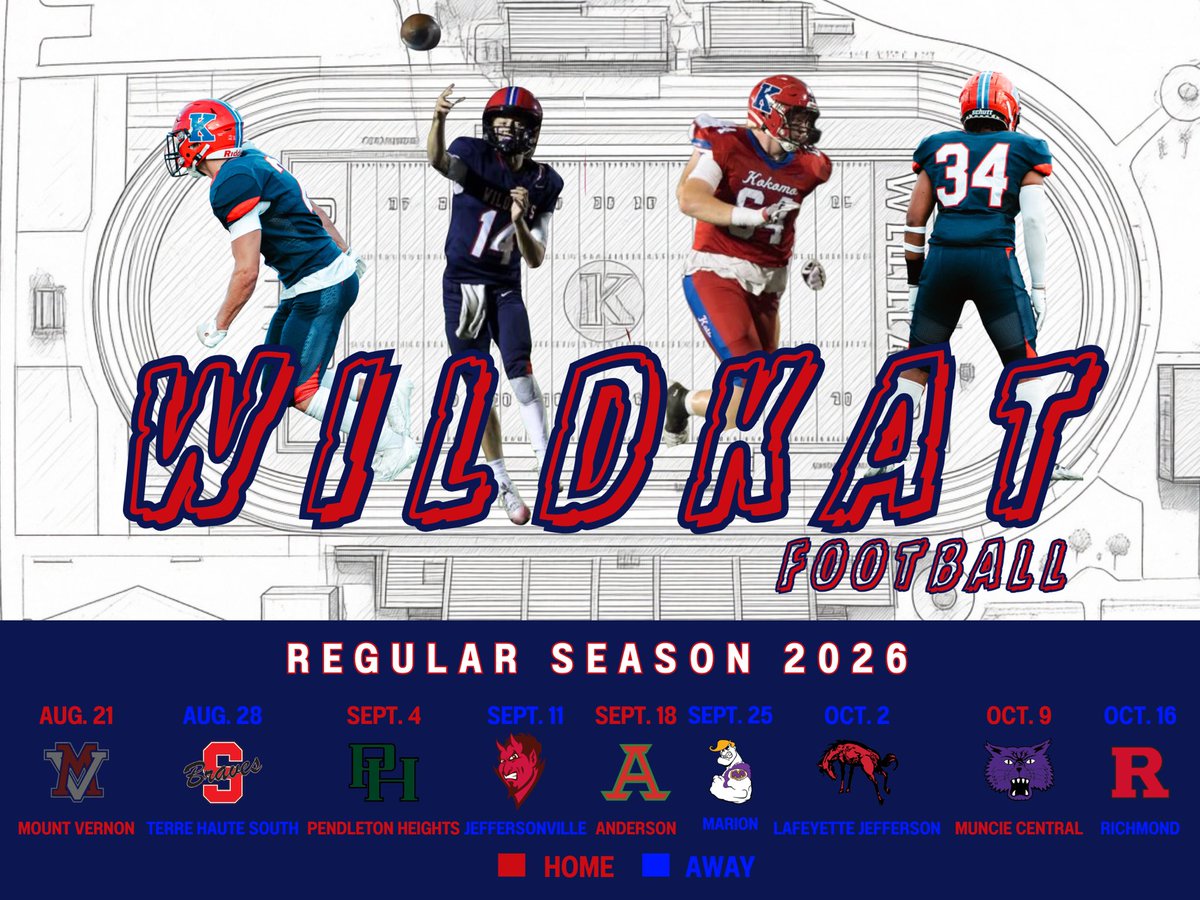 KHS_FootballKat's tweet image. YOUR WILDKAT FOOTBALL 2026 SCHEDULE‼️ #TEAM