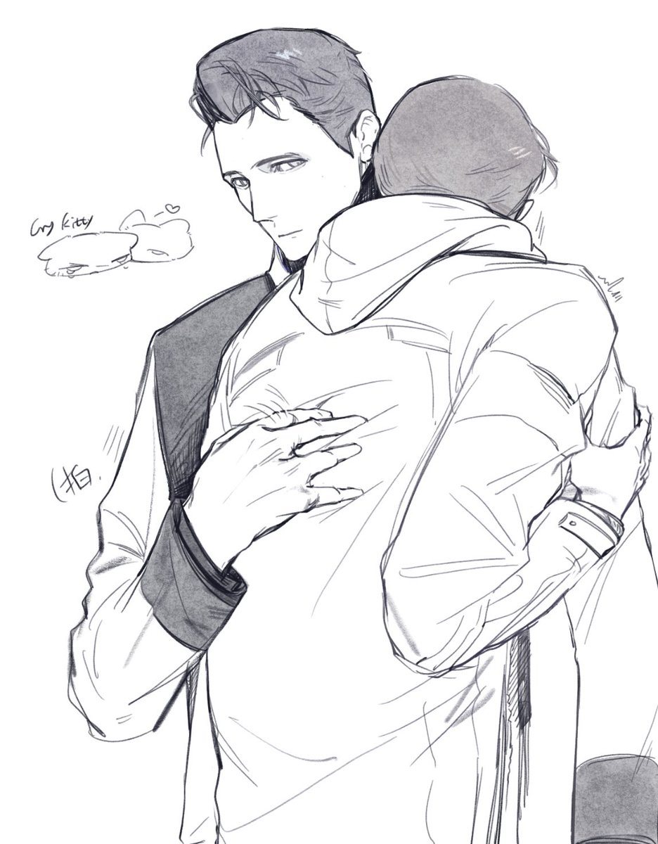 nyanyayue's tweet image. *拍拍背
已经画过很多抱抱，，但是这个老大原文写的萌…
原文链接↓是以900的视角来叙事
archiveofourown.org/works/82515086