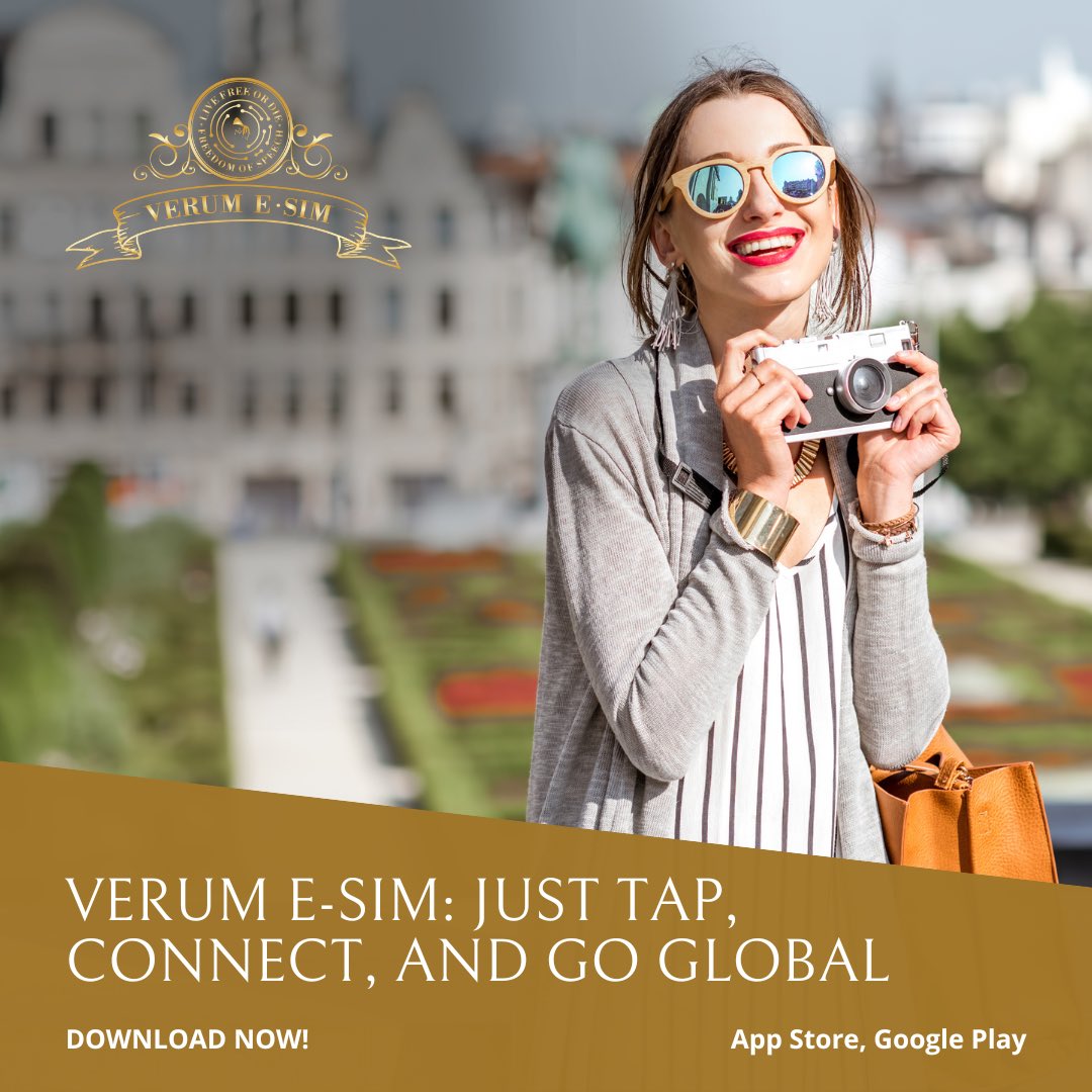 Verum_Esim's tweet image. One world. One connection. Let Verum E-SIM handle your connection while you explore the world. ✈️

Just tap, connect, and go global.

📲 esim.verum.im

#VerumEsim #eSIM #Travel #DigitalNomad