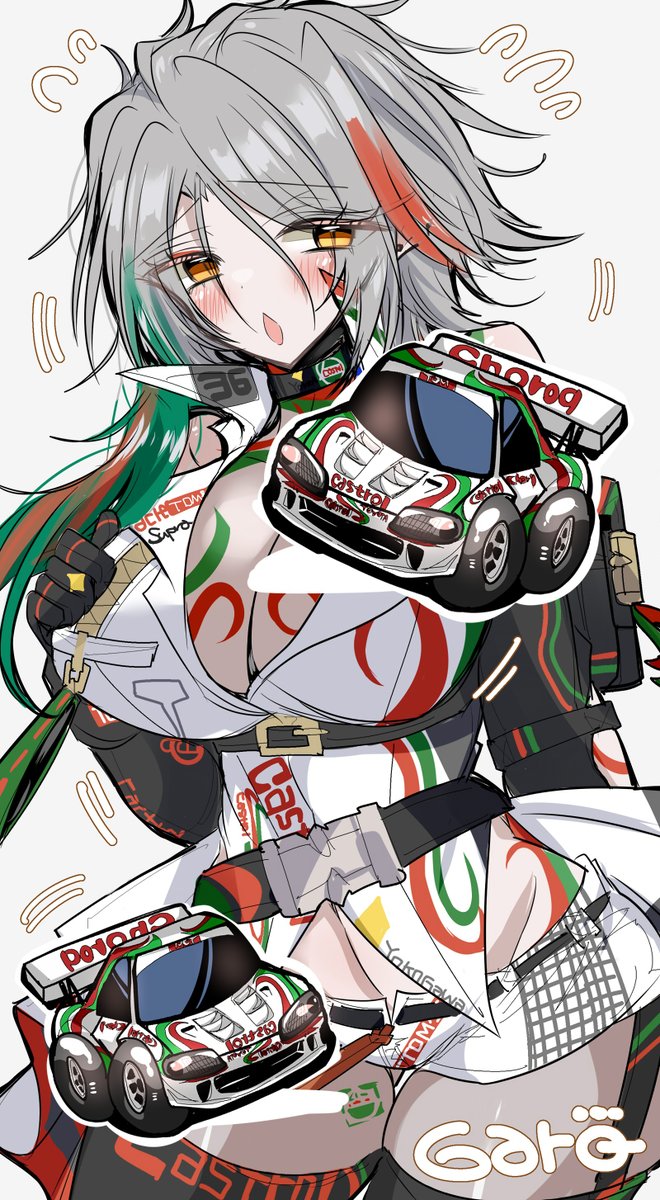 #チョロQ擬人化　#チョロQ　HG2、HG3のカストロールスープラミーンさん