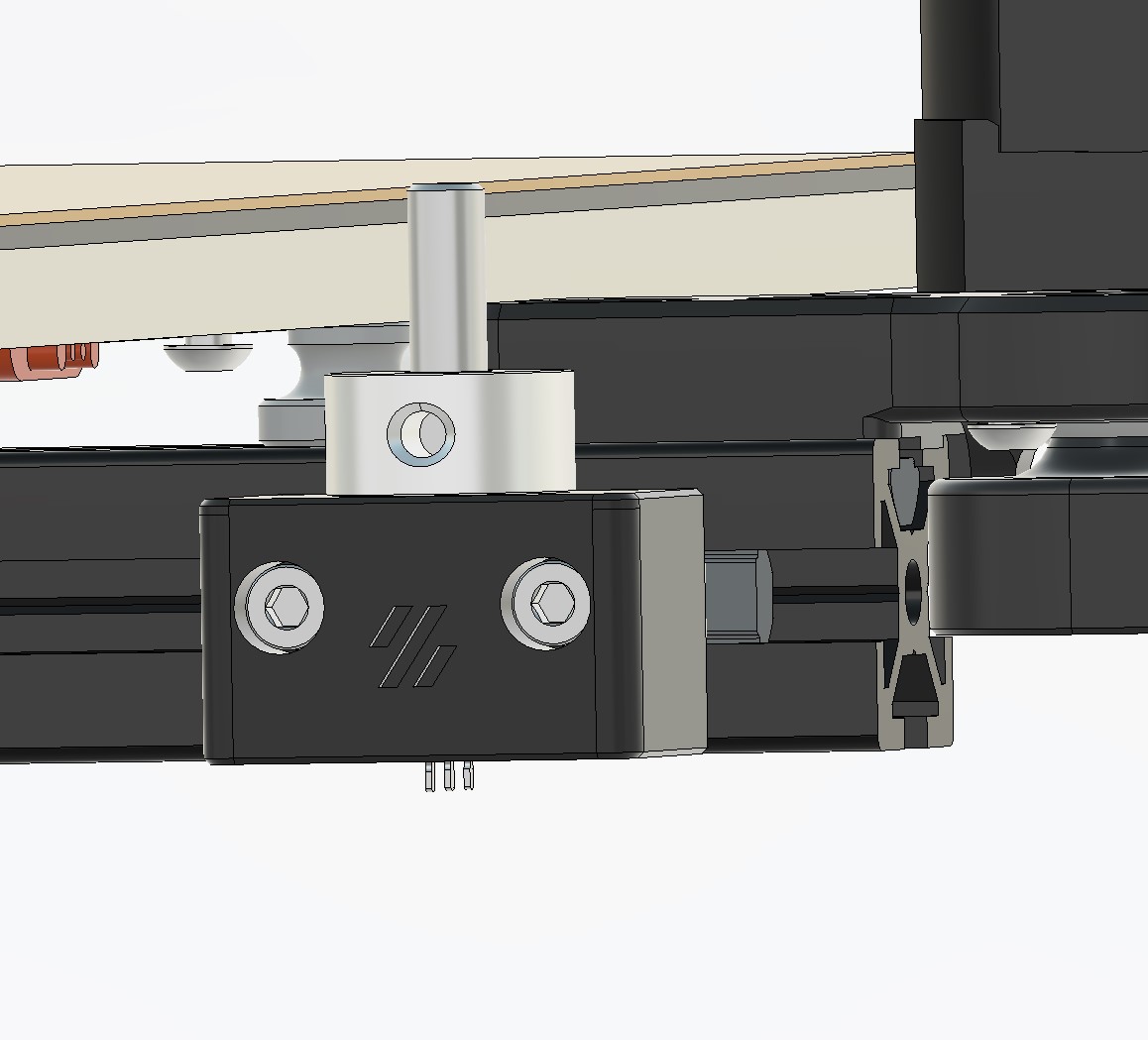 PenpenNisiki's tweet image. ＃Voron
＃Trident
Z_リミットスイッチ、エンドストップなんだけど、5×30のピンが問題で・・・この為に１０本買わないと😅

えっとVoron Tridentのノズルを接触させてZ軸のリミットスイッチとする部品なんですがね思案中
左がAmazonで売られてる物で
右がCAD上のリミットスイッチ