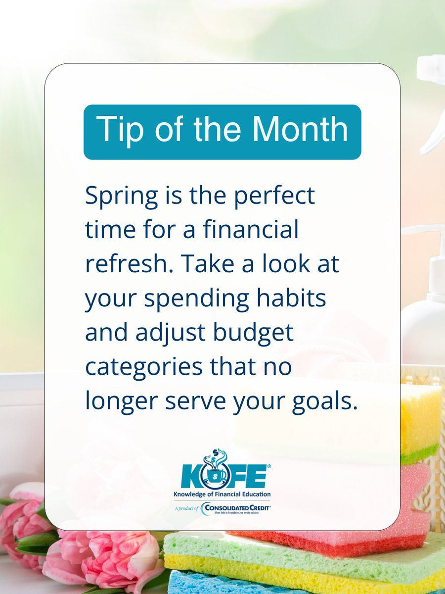 KOFETIME's tweet photo. Your financial refresh starts here. ☕️
👉Check out our Financial Basics hub for tips on setting financial goals, budgeting, savings, understanding credit &amp; getting out of debt: https://t.co/fySGzR78Fq

#KOFE #KOFETime #FinancialWellness #FinancialLiteracyMonth #SpringCleaning https://t.co/3VfaTpkTeq
