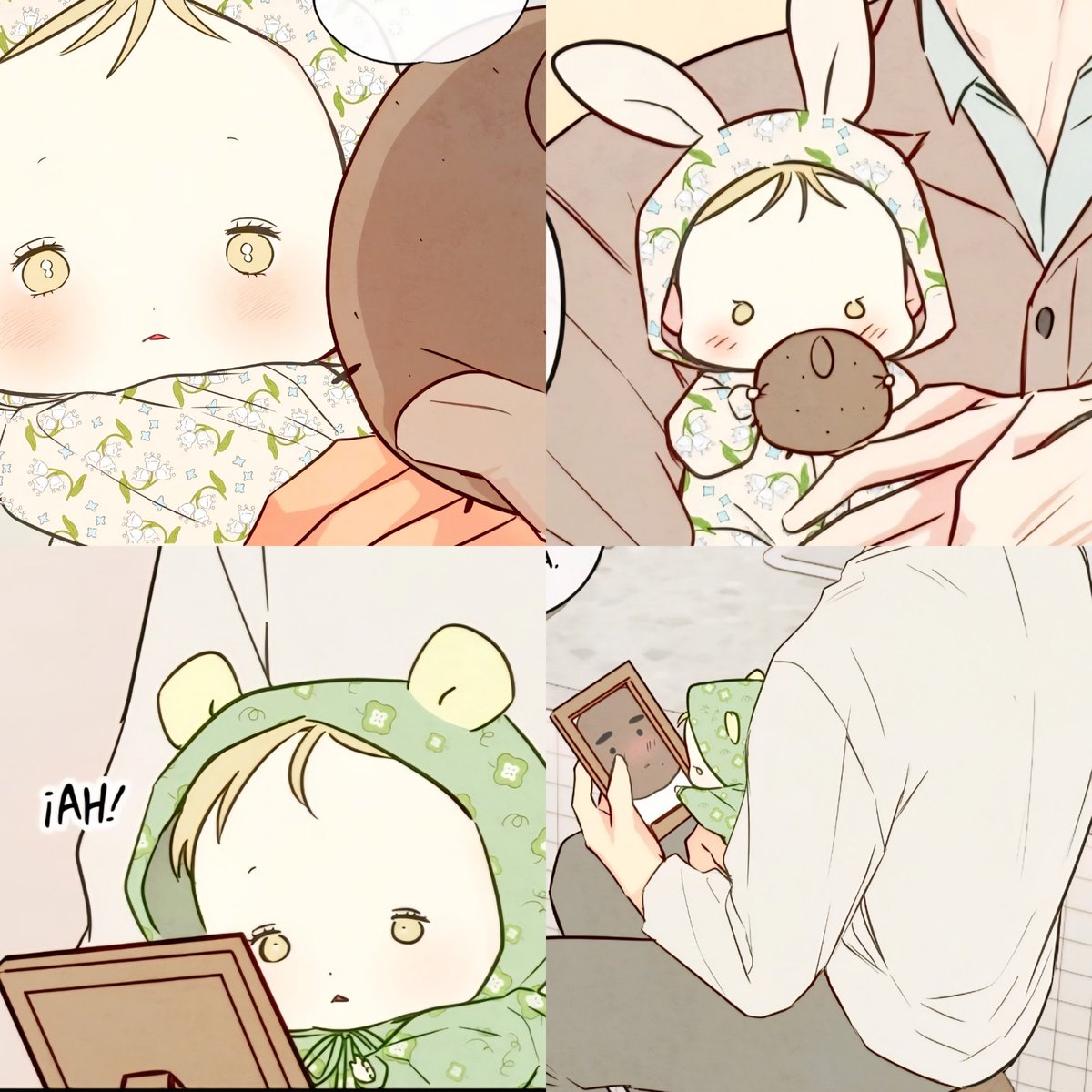 AR9197's tweet image. I love how the babies saw Taesun as a 🥔 because they love &amp;amp; miss their daddy so much 🥺 Sungwoon inside the litol portrait &amp;amp; Wolhyun with his new potato plushie, they are the cutest 😭🤲🏻💛🐍
 #TheSacredSerpentsSeduction