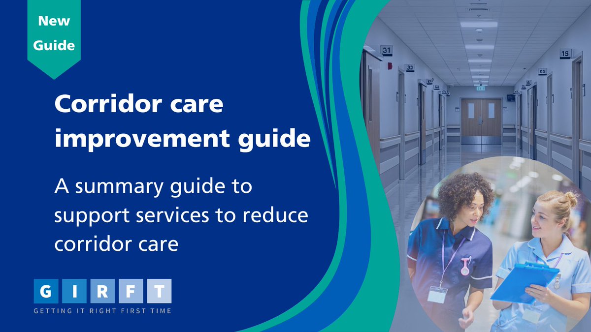 NHSGIRFT's tweet photo. ๐GIRFT guidance to support teams in reducing corridor care.
Includes: practical steps, checklists and good practice to help trusts reduce corridor care across five key areas.
Read/download ๐
https://t.co/0AZnQjPyBq
#UrgentAndEmergencyCare #PatientFlow #CorridorCare https://t.co/dwgalibcmG
