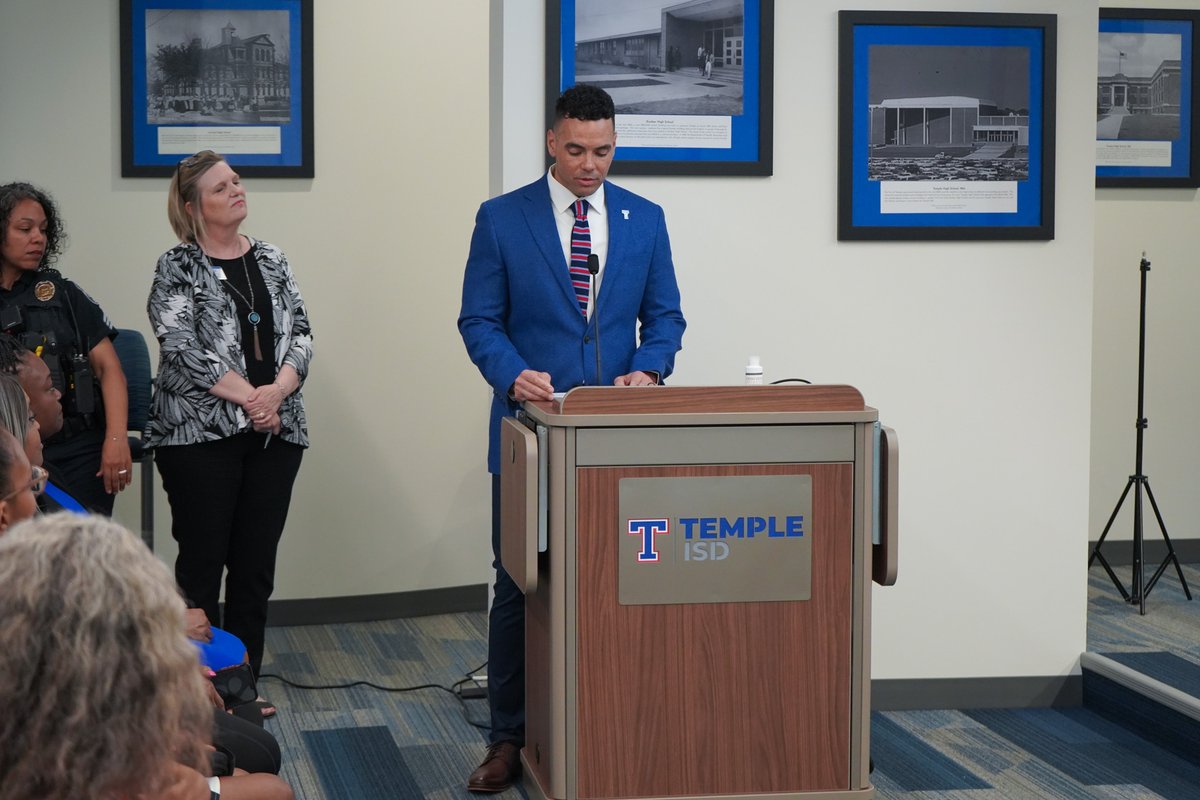 TempleISD's tweet photo. Mr. LaRon Slay is the lone finalist for the Principal position at Wheatley Alternative Education Center.

Mr. Slay graduated from Howard Payne University in 2001 with a Bachelor of Behavioral Science in Biology with a minor in Psychology. He received his Master of Educational Leadership in 2018 from the University of Texas at Arlington.  

Mr. Slay currently serves as an assistant principal at Lamar Middle School in Temple Independent School District. Prior to that he served as an assistant principal at Temple High School and an 8th-grade science teacher in Killeen ISD.  

Mr. Slay loves spending time with his family, going to church, and all things sports. He and his wife Amanda Slay, have been married 22 years and have three children. Maddix is 9, Paxton is 15, and Brayden is 19. 

Mr. Slay has a passion for mentoring students and is excited about the opportunity to lead at the Wheatley Alternative Education Center. #TempleISDproud