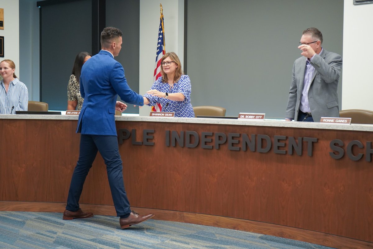 TempleISD's tweet photo. Mr. LaRon Slay is the lone finalist for the Principal position at Wheatley Alternative Education Center.

Mr. Slay graduated from Howard Payne University in 2001 with a Bachelor of Behavioral Science in Biology with a minor in Psychology. He received his Master of Educational Leadership in 2018 from the University of Texas at Arlington.  

Mr. Slay currently serves as an assistant principal at Lamar Middle School in Temple Independent School District. Prior to that he served as an assistant principal at Temple High School and an 8th-grade science teacher in Killeen ISD.  

Mr. Slay loves spending time with his family, going to church, and all things sports. He and his wife Amanda Slay, have been married 22 years and have three children. Maddix is 9, Paxton is 15, and Brayden is 19. 

Mr. Slay has a passion for mentoring students and is excited about the opportunity to lead at the Wheatley Alternative Education Center. #TempleISDproud