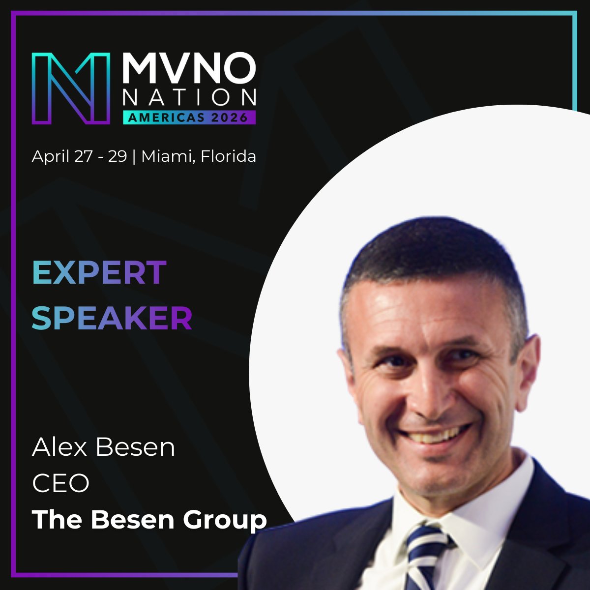 The Besen Group's CEO Alex Besen to Lead B2B MVNO Workshop at MVNO Nation Americas 2026 einpresswire.com/article/897848… via <a href="/ein_news/">صحيفة عين الأخبار</a> <a href="/mvno/">MVNO News</a> <a href="/MVNOsSeries/">MVNOs Series</a> <a href="/MVNO_Europe/">MVNO Europe</a>