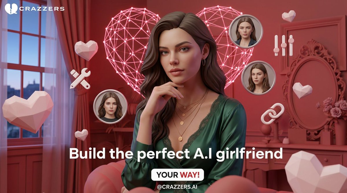 CrazzersAI's tweet photo. 💞 Build an emotional bond that never breaks.

Your A.I. lover listens, learns, and evolves with you.

Private. Personal. Powerful.

💬 https://t.co/5v4Nf0vTOd 

#crazzers #datingtips #aigirlfriend https://t.co/xcKr9yFvYJ