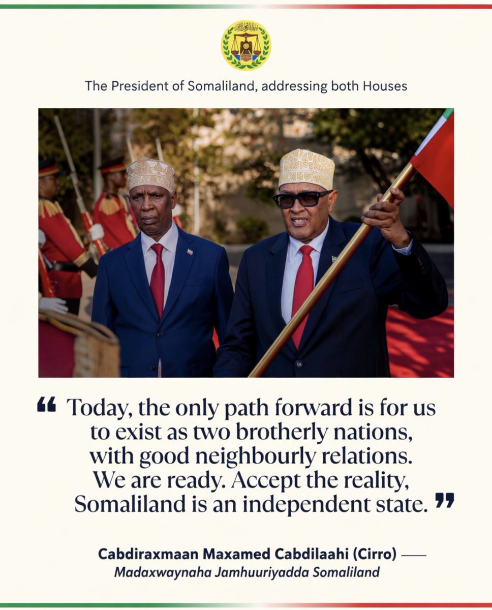 President <a href="/Abdirahmanirro/">Cabdiraxmaan Cirro</a> messege to the  Failed State of Somalia 🇸🇴