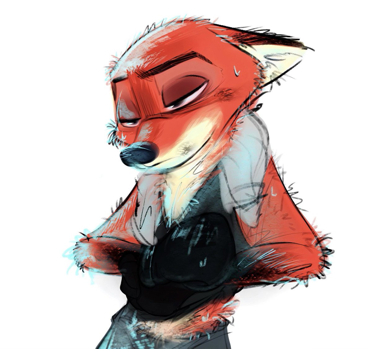 nibkman0304's tweet image. "To protect you"  🦊🥊
#zootopia