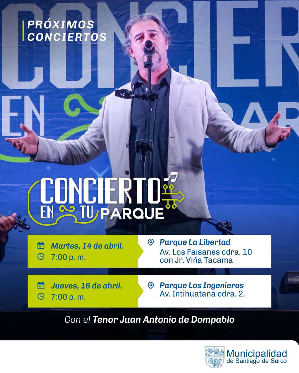 SolverProd's tweet photo. Dos presentaciones pensadas para ofrecer al público espacios de encuentro alrededor de la música, en un ambiente abierto para familias y amigos. @JuanAdeDompablo presenta un repertorio que va desde el género clásico hasta la música popular, boleros y baladas. Ingreso libre!!! https://t.co/Xkw9vbnmrc