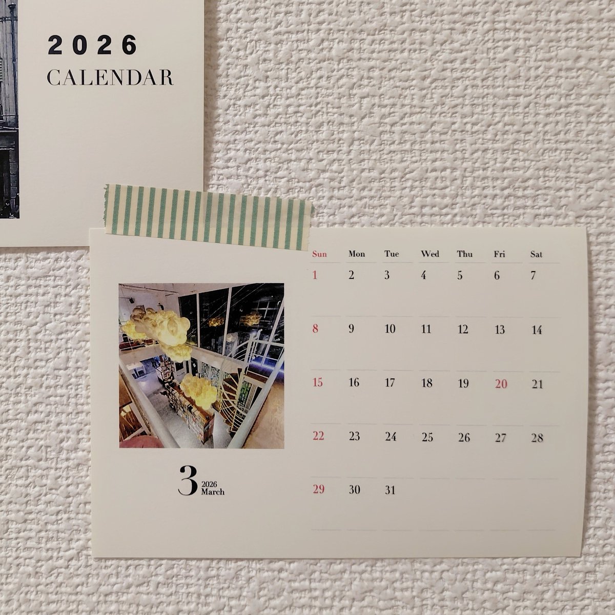 台北旅の写真で作ったカレンダー。バタバタしすぎて(と言うよりも、単なるボンヤリか(笑))3月から4月に変えるの忘れてた。これは台北メトロのキャラクター。ちなみに3月は本屋さん。旅の写真と言っても自分の場合、風景よりもモノや室内が多め(笑)。