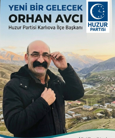 Huzur kaçıran bıyığıyla Türk siyasetine "filtre" getiren... * Huzur Partisi  Karlıova İlçe Başkanı Orhan Avcı'nın dişleri varmış :))