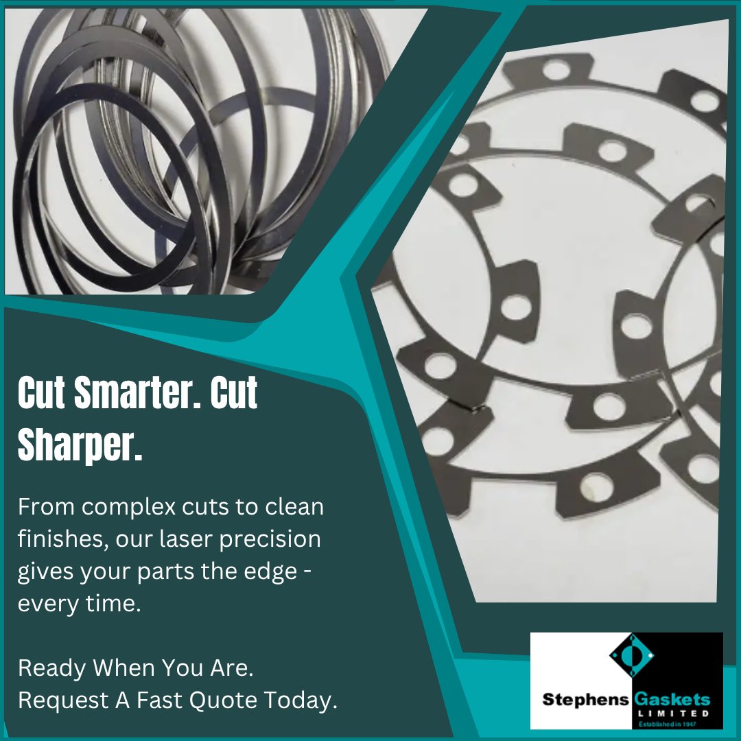 stephensgaskets's tweet image. Laser Cutting You Can Trust

Precision cutting built around your exact specification.

Repeatable accuracy, fast turnaround and full quality control.

Send your specs today:
stephensgaskets.co.uk/laser-cutting

#StephensGaskets #LaserCutting #Manufacturing #Engineering