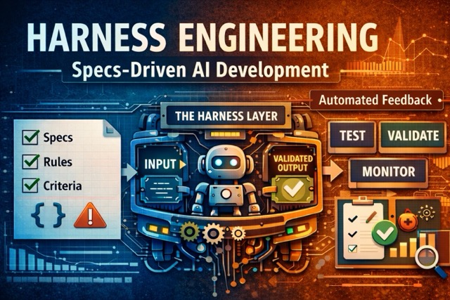 Harness 工程规范驱动的 AI 开发，展示前馈规范和自动化反馈验证