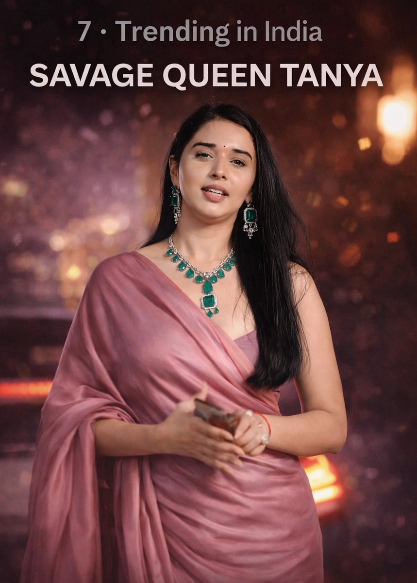 BOOSTER  - : 50 COMNT  .Like .RT

From mindset to presence, everything about her screams unstoppable energy.

SAVAGE QUEEN TANYA
#TanyaMittal𓃶 #TanyaMittal
#TanyaKaParivaar  <a href="/itanyamittal/">Tanya Mittal</a>