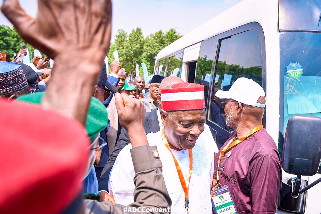 The arrival of Peter Obi and Kwankwaso and other party leaders.
#ADCConvention2026