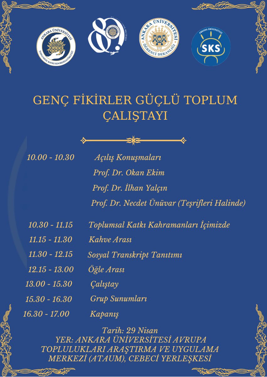 Ankara Üniversitesi Öğrenci Dekanlığı tweet media