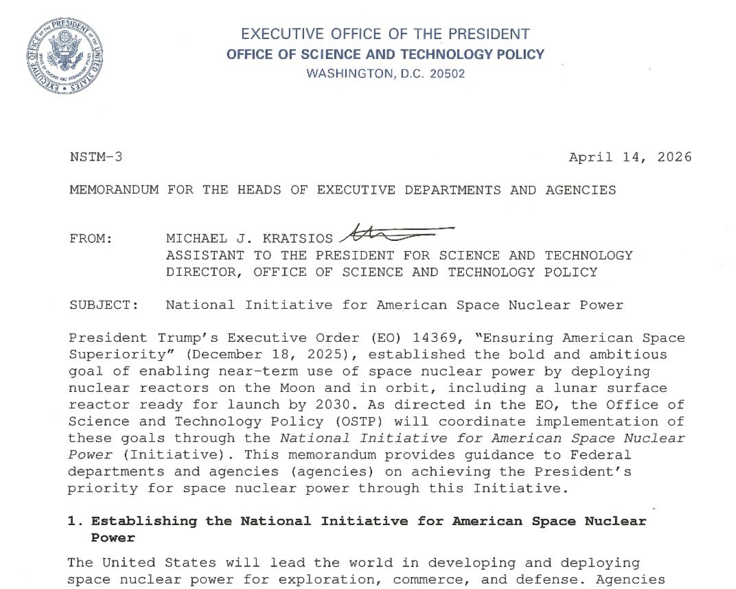 Director Michael Kratsios tweet media