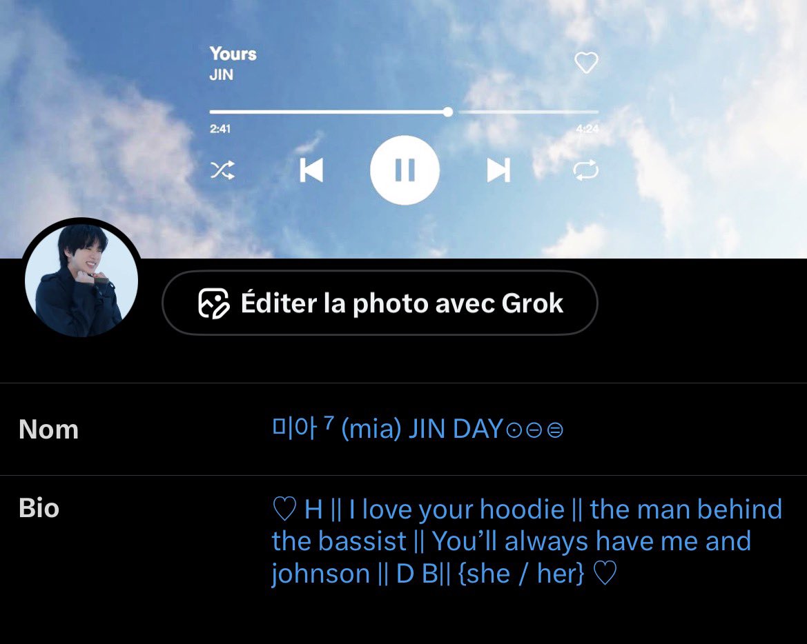 미아 ⁷ (mia) JIN DAY⊙⊝⊜ tweet media