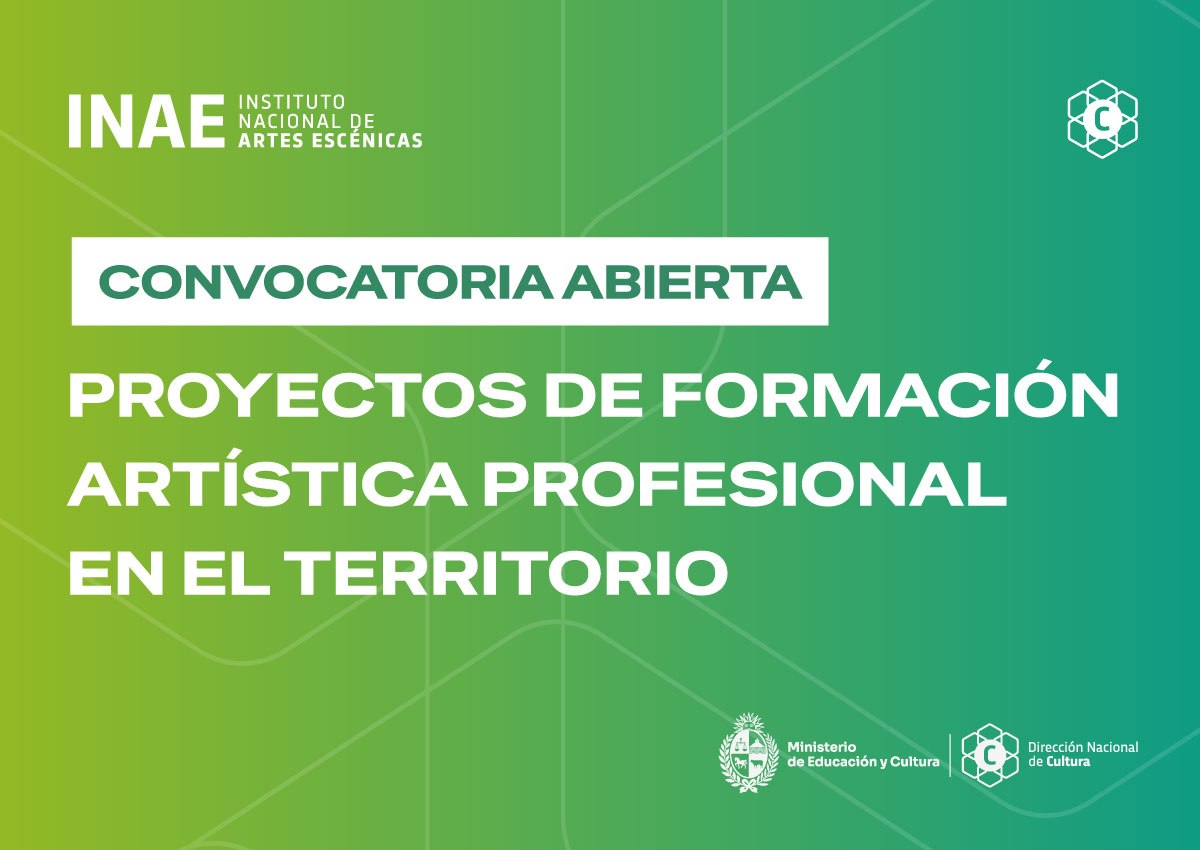 Quedan pocos días para postular a la convocatoria «Proyectos de formación artística profesional en el territorio» del Instituto Nacional de Artes Escénicas.

Para profesionales de teatro, danza, circo, títeres y áreas técnicas/creativas

Hasta el 21/4
🔗culturaenlinea.uy/oportunidade/2…
