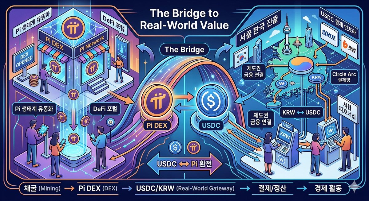 coffeedosa's tweet image. The missing piece of the puzzle is here. 🧩

​With the launch of Pi DEX and Circle’s strategic expansion into Korea, we are witnessing the birth of a massive liquidity bridge.

​🔹 Pi DEX: Unlocking ecosystem liquidity.

🔹 Circle (USDC): Connecting Pi to the institutional