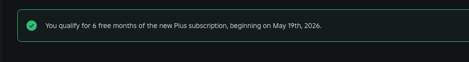 Lighty_42's tweet photo. did roblox get rid of the free plus subcription for devs???? ts is not showing up on the website anymore  despite me having way over 100 hours of playtime on my game 
#Roblox #RobloxDev https://t.co/D0sz8Jn77a