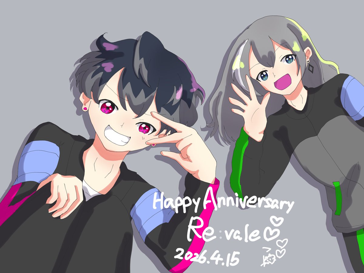 ___momorin47's tweet image. Happy Anniversary
Re:vale🩷💚

#Re:vale記念日2026 
#アイナナ
